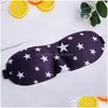 Sleep Masks 3D Leopard Mask Natural Slee Eye Party Favor Eyeshade Er Shade Eyes Women Men Soft Portable Blindfold Travel Eyetools 9 Dhwuk