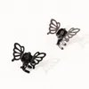 Presilhas de cabelo pequenas em forma de borboleta de metal fofinhas Mini franja Presilhas laterais Decoração doce Crab Presilha de cabelo para mulheres meninas Ferramentas de estilo