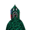 A Bathing a Ape New Popular Logo Green Camouflage Shark Hooded Fleece