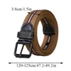 Belts Outdoor Men Belt Striped Braided Waist Strap Casual Jeans Pant Waistband Thickened Cotton Cloth Fashion Simple Style