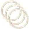 Dekorativa blommor 3 datorer Vit Vine Wreath Diy Material Rattan Ring Accessory Wedding Accessories Frame Garland Rings Naturliga