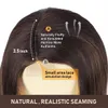 Nxy hår peruks syntetiska spets peruk lång kropp vågig brun blandad blond sidodel naturlig hårfäste ersättare för kvinnor 230619