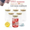 CA US Stock 16oz Sublimation Glass Beer Mugs مع Bamboo Lid Straw Tumblers DIY Blanks Frosted Clear Can Heat Transe Tail Cups Tombler