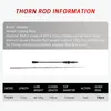 ボート釣り竿Mavllos Thorn Ultralightカーボンタコロッド、チップルアーレンジ60 120gジギングキャスティング230619