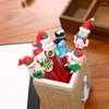 Marker Pen Comfortable Grip Eco-friendly Ballpoint Christmas Push Type Ball Point For Children