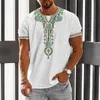 Camisetas para hombres Camiseta étnica vintage Ropa con estampado 3d O-cuello Hombres Tops Camiseta de manga corta de gran tamaño Verano Suelto Hombre Streetwear Ropa para hombres 230619