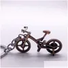 Party Favor Classic 3D Simation Model Bicycle KeyChain Handgjord metalllegering Key Chain Keyring Creative Idea Fashionable Decoratio DHRSM
