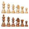 ألعاب الشطرنج الألمانية Knight Staunton Chessmen 34 قطع الشطرنج الثقيلة مجموعة الترفيه الداخلي للترفيه أطفال اللغز هدية عيد ميلاد 230617