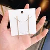 Stud Earrings Design Of Cross Ear Nails Needle For Style Fashionable