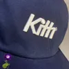 Kapity kulowe Hiphop Street Kith Baseball Caps Storty Lett Hafdery Waterproof Hat Men Mężczyznę szczytowy czapkę 230617