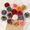 Dried Flowers 10/20/30Pcs Silk Artificial 7cm Dahlias Colors Garland Accessories Home Wedding Decor Wall Hanging Garden DIY