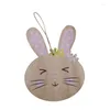 Party Decoration 1pcs Happy Easter 2023 Wood Hanging Plaque Wood Baby Letter Craft Scene Layout Ornament Home