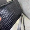 Umhängetasche Mode Hardware Kette Lange Riemen Tasche Brieftasche Designer Taschen Schwarz Klassische Messenger Geldbörse Luxus Weibliche Kosmetiktasche