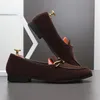 Jurk Schoenen Mode Mannen Suède Monnik Riem Puntige Bruin Zwart Slip Op Loafers Bruiloft Homecoming Formele Schoeisel Zapatos Hombre