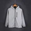 Men's Jackets Plus Size 4XL Men Spring Autumn full reflective Windbreaker waterproof Jacket male High street hip hop Loose Hooded Coats 230619