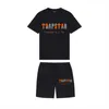 Vêtements de mode de créateurs Survêtements pour hommes T-shirts T-shirts Chemises Shorts Nouvelle mode Trapstar Lettered Casual Sportswear Tshirt Set Mens Womens Tshirt Shorts Twopiec