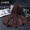 Scarves 2023 High Quality Luxury Holland Linen Fabric Scarf Shawl Woman And Wraps Foulard Muslim Hijab