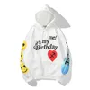 Herr Designer Hoodie High Fashion Sweatshirt Långärmad Sweatshirt Hip Hop Street Style Pullover