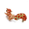 Spille 2023 carino strass scoiattolo rosso spille spilla moda donna smalto distintivi accessorio gioielli in lega corpetto regalo