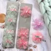 Haarschmuck 4 Teile/satz Schmetterling Clip Für Mädchen Niedlichen Cartoon Chiffon Garn Bogen Haarnadeln Kinder Süße Haarspangen Mode