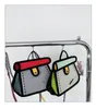 Day Packs Cartoon Canvas Bag New anime Cute Graffiti Cartoon Bag Design populaire Women's Chain Messenger Bag