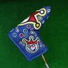 Clover Cartoon Pattern Other Golf Products Golf Putter Headcover Clown Cover PU Leather Golf Putter Malbon Golf Blade Putter Golf Club Head Cover Protector 9230