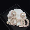 2023 Luxury Brand CC Earring Classic Retro Women's Earrings Designer Natural Pearl&Crystal S925 Silver Earrings Jewelry