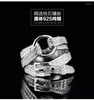 Кластерные кольца мода для женских вечеринок элегантные роскошные свадебные ювелирные изделия 925 Серебряные серебряные свадебные обручальные кольца подарок