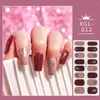 Nail Stickers 16Tips/Sheet Colors Series Classic Collection Manicure Polish Strips Wraps Full Art Decoration