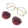 Sunglasses Frames Fashion Polarized Men Women Magnetic Clip On Glasses Alloy Optical Prescription Eyeglass Magnet Clips Retro