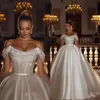 2022 Swarkly Seakler Sequits A-Line Свадебное свадебное платье с съемным поездом BC12054 C0404266A