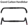 Bike Handlebars Components Carbon Gravel handlebar Big Flare Bar Cyclocross Road handlebars 400420440mm carbon fiber bicycle 230617