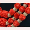 Collana Orecchini Set Luxury Handmade Original Coral Beaded Statement African Nigerian Wedding Beads Jewelry BN571