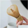 Brosses à thé 1 Pc Japonais Bambou Matcha Fouet Pratique Poudre Vert Café Chasen Scoop Drop Delivery Maison Jardin Cuisine Salle À Manger Ba Dhyhs