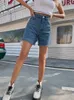 Jeans pour femmes été coton Denim Shorts femmes 2023 femmes mode décontracté taille haute noir court Femme Pantalon Streetwear Pantalon