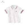 Polos Dave Bella Children's Polo Shirt Child-Shirt Letni ubrania chłopcy z krótkim rękawem Top Large Kid's Wear DB2233622 230617