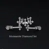 Partihandel monterande mikrobelagd diamantkantlös solglasögon Moissanite Diamond Set Accessories Eyewear Accessories Metal Glasögon Skruv Luxury Big Diamond Set