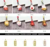 Small Wholesale 10 Cute Lucky Cat Bell Keychain Healing Bell Telefono Canta Chias Coppia a sospensione Coppia Chain Catene Chiave Chiave ClayFob