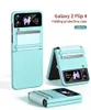 Telefonfodral för Samsung Galaxy Z Flip 4 Z Flip3-fodral med gångjärn Anti-Fall Flip Cover Hud Feeling Phone Case