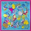 Шарфы 90*90 см роскошной бренд женщин шелковые шарфы van van gogh живопись квадратные шарфы весна летние платки для женщин 230619