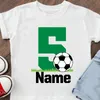 T-shirts Family t shirt soccer birthday custom name design Football Shirts Kids Jerseys Boy daddy mommy Football Shirts Football T-shirt 230617