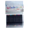 Watercolor Brush Pens 20 pieces of watercolor paintbrushes with color art marks used for school supplies stationery color books cartoons calligraphy 230619
