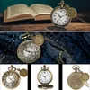 Zakhorloges Vintage Antiek Koper Steampunk Brons Hollow Gear Quartz Zakhorloge Ketting Hanger Klok Ketting Mannen Vrouwen met Accessoire 230619