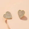 Boucles d'Oreilles Mode Rétro Simple Pave Cristal Coeur Saint Valentin Animaux Bijoux Amour Pour Les Femmes