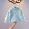 Pullover Girl Sweater 2023 Autumn and Winter Model Imitation Mink Velvet Plus Small Girls 'Foreign drakar 230619