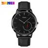 Relojes de pulsera SKMEI Montre Femmes, reloj de cuarzo a la moda para hombre, reloj deportivo informal resistente al agua de cuero de lujo, reloj Masculino Drop