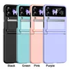 Anti-chute Flip Cover Skin Feeling Phone Case pour Samsung Galaxy z flip 3 Z Flip4 avec charnière