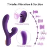 Massager 7. Geschwindigkeit Klitoralsaugende Vibrator Dual -Modus sexy für Frauen Klitorklitoris Sauger Vakuum Stimulator Dildo lustiger Erwachsener