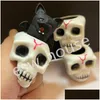 Other Festive Party Supplies Halloween Squeeze Ghost Skl Shape Evil Fun Toys Kids Adt Decompression Rubber Squishes Toy Drop Deliv Dhjuh