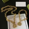Top Luxury bracelet Necklace Designer jewelry for women Pendant Necklaces Gold cuban link Mens Bracelets Unisex Charm 18k Thick Chain G